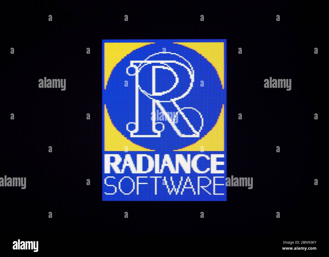 Radiance Software Developer Logo - SNES Super Nintendo - nur redaktionelle Verwendung Stockfoto