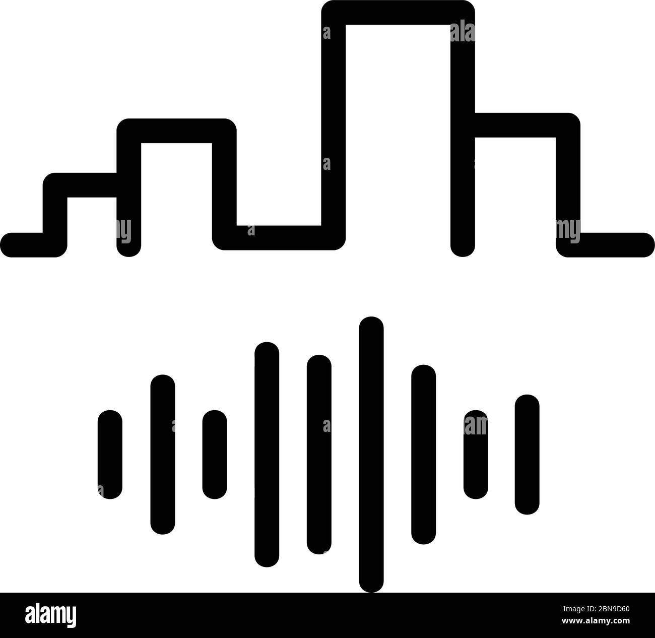 Darstellung des Stadtrauschsymbols mit Vektordarstellung Stock Vektor