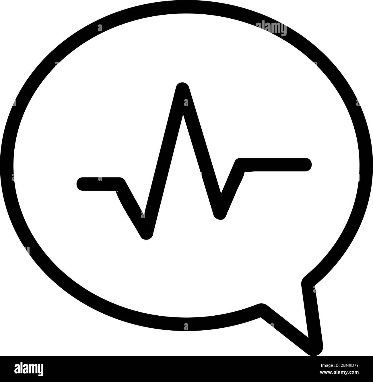 Dehnung der Gedanken Symbol Vektor Umriss Illustration Stock Vektor