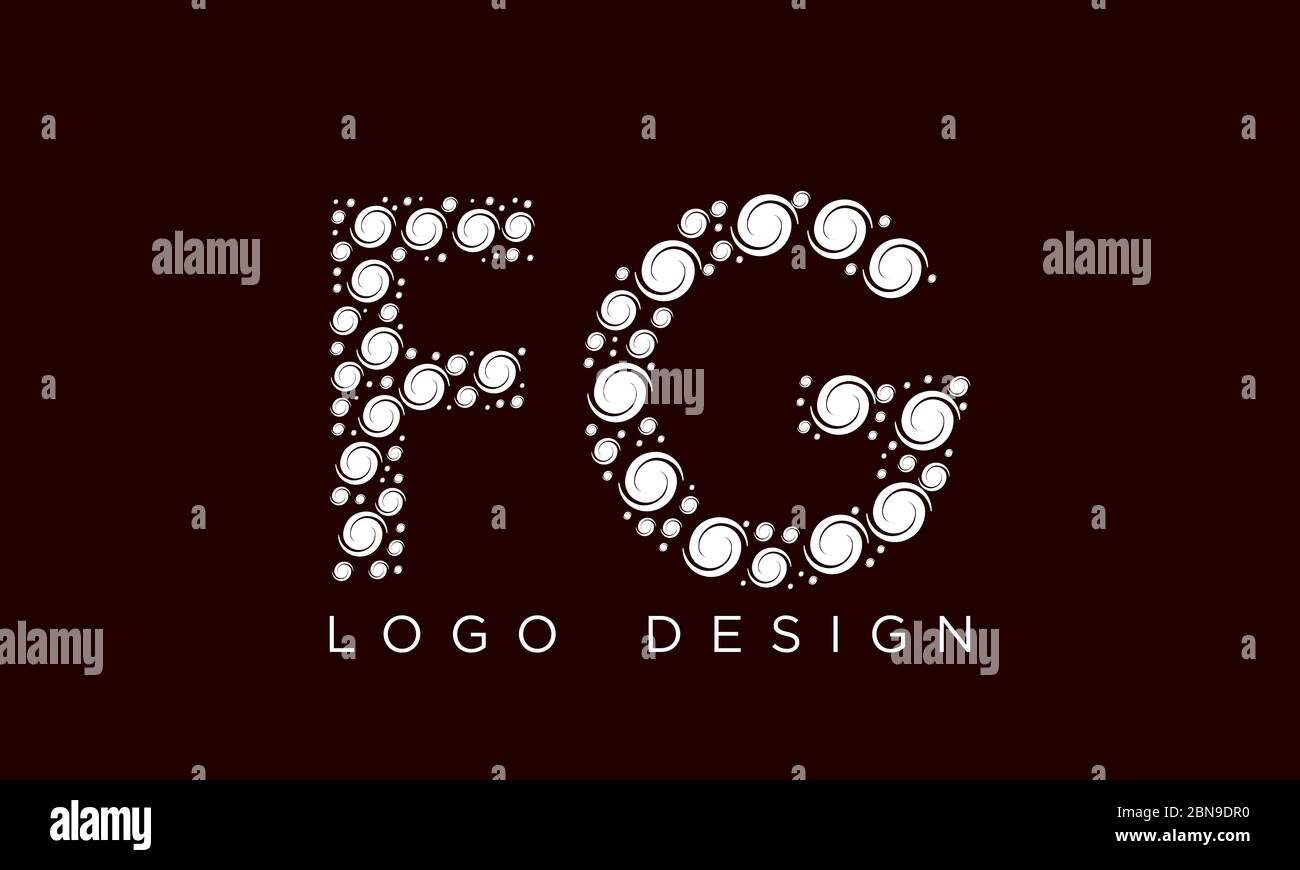 Initial GF oder FG Letter Logo mit Creative Modern Business Typography Vektorvorlage Stock Vektor