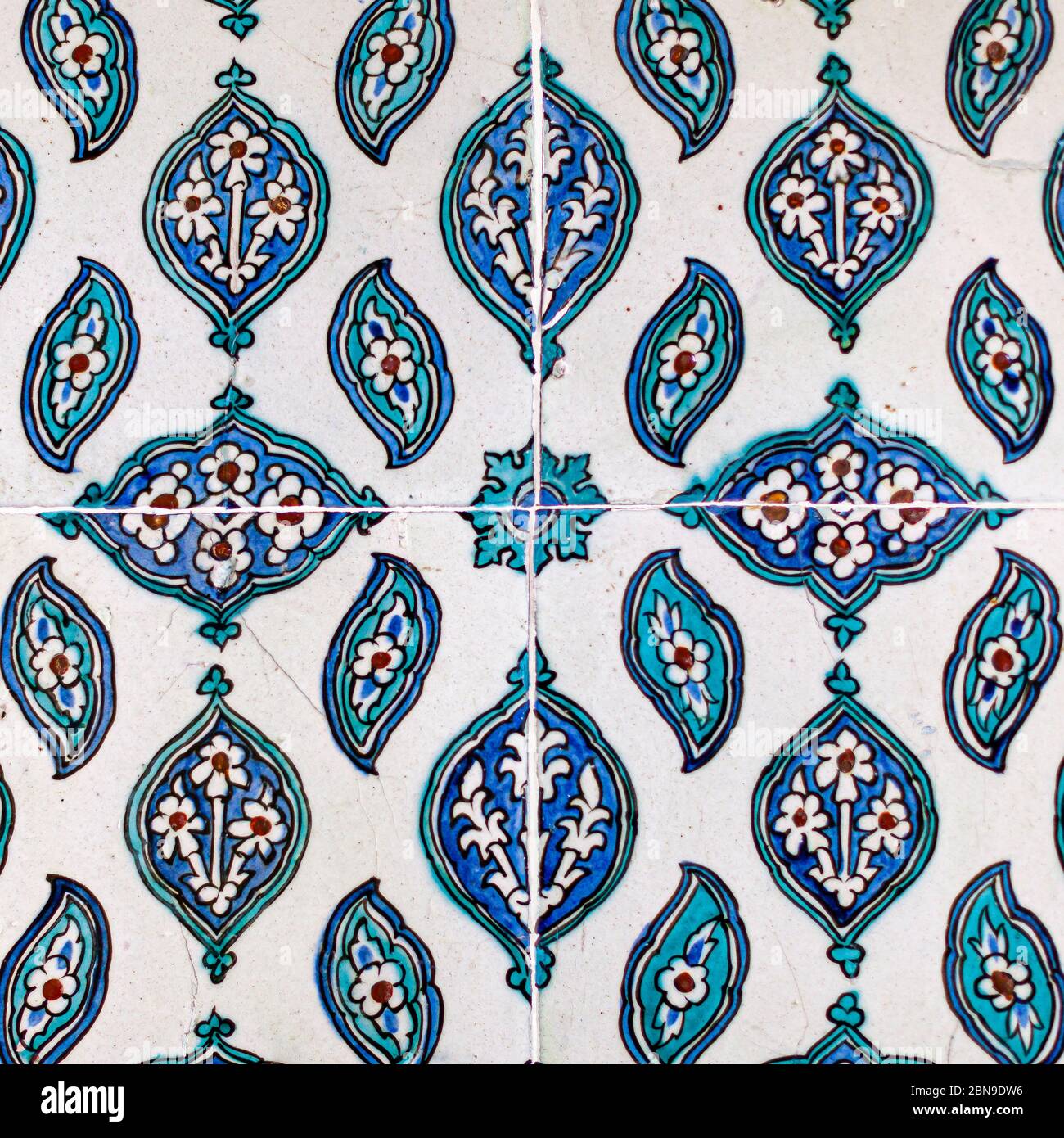Fliesen und Kacheln in Topkapı Sarayı, Fatih, Türkei Stockfoto