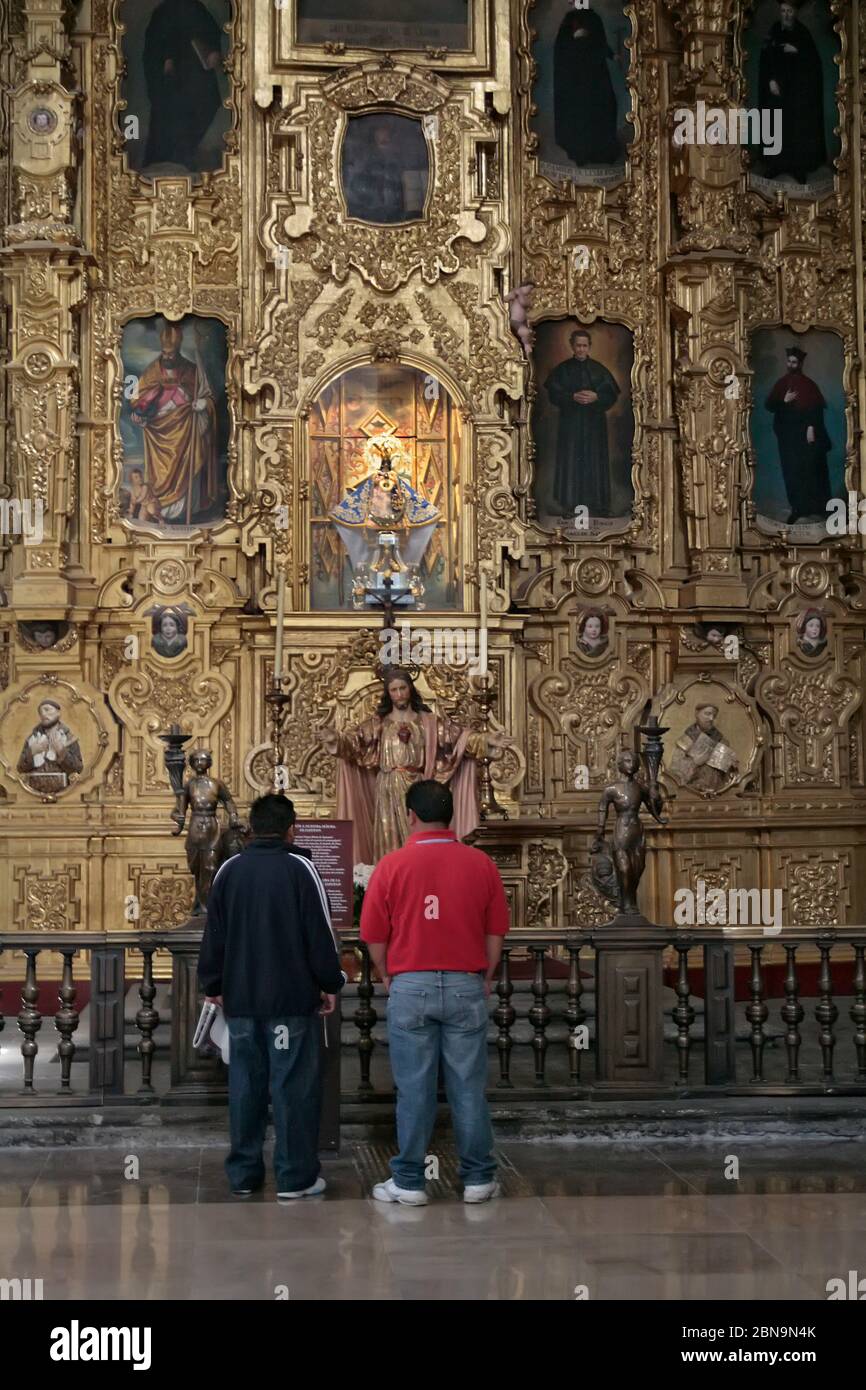 Kapelle Innenraum Kathedrale von Mexiko-Stadt, Mexiko Stockfoto