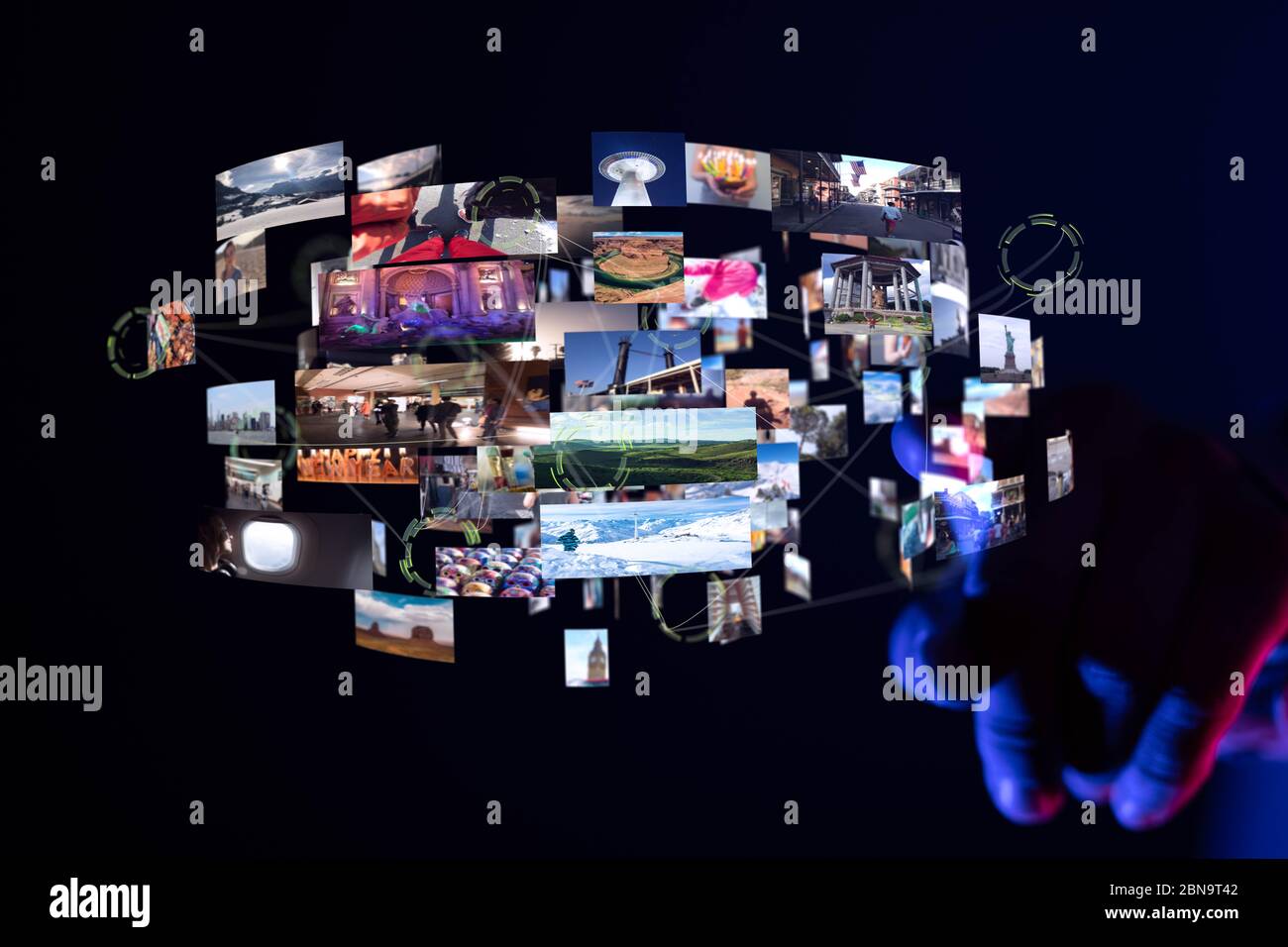 Ein Breitband-Internet und Multimedia-Streaming-Unterhaltung Stockfoto