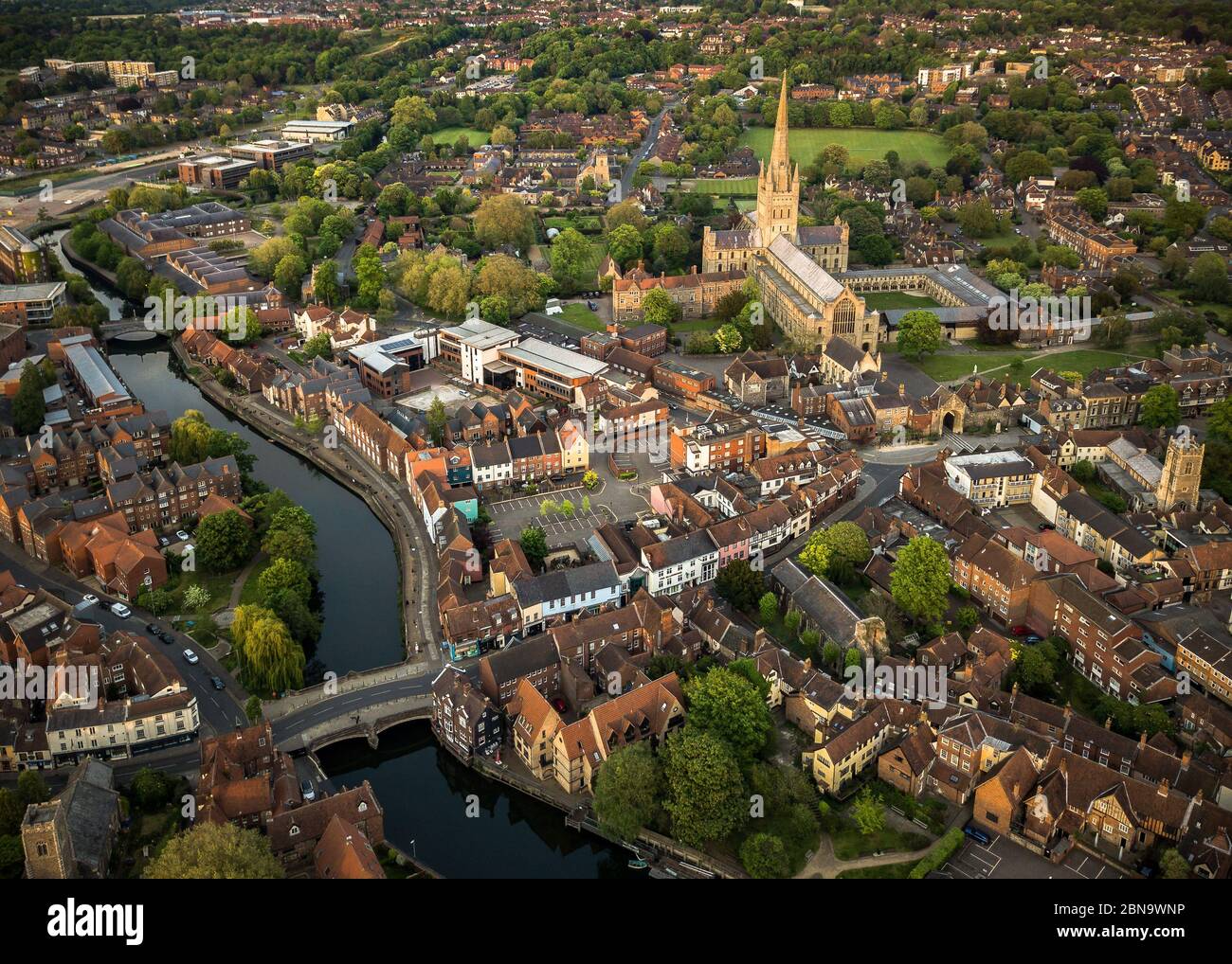 Fye Bridge, Ribs of Beef, Norwich Cathedral. Stockfoto