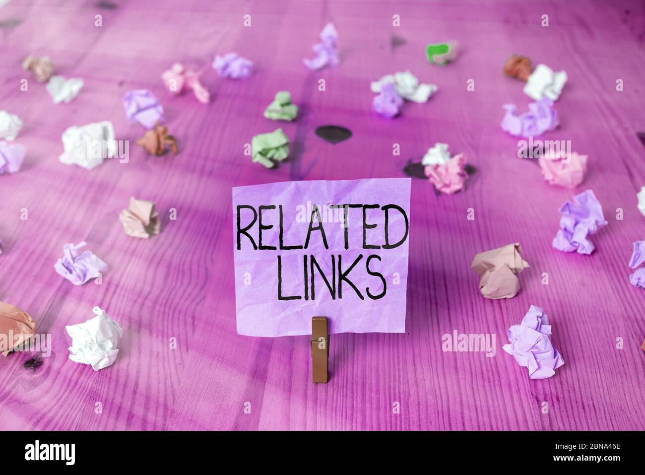 Links zum Thema Handschrift-Text-Schreiben. Konzeptionelles Foto Website innerhalb einer Webseite Querverweis Hotlinks Hyperlinks Stockfoto