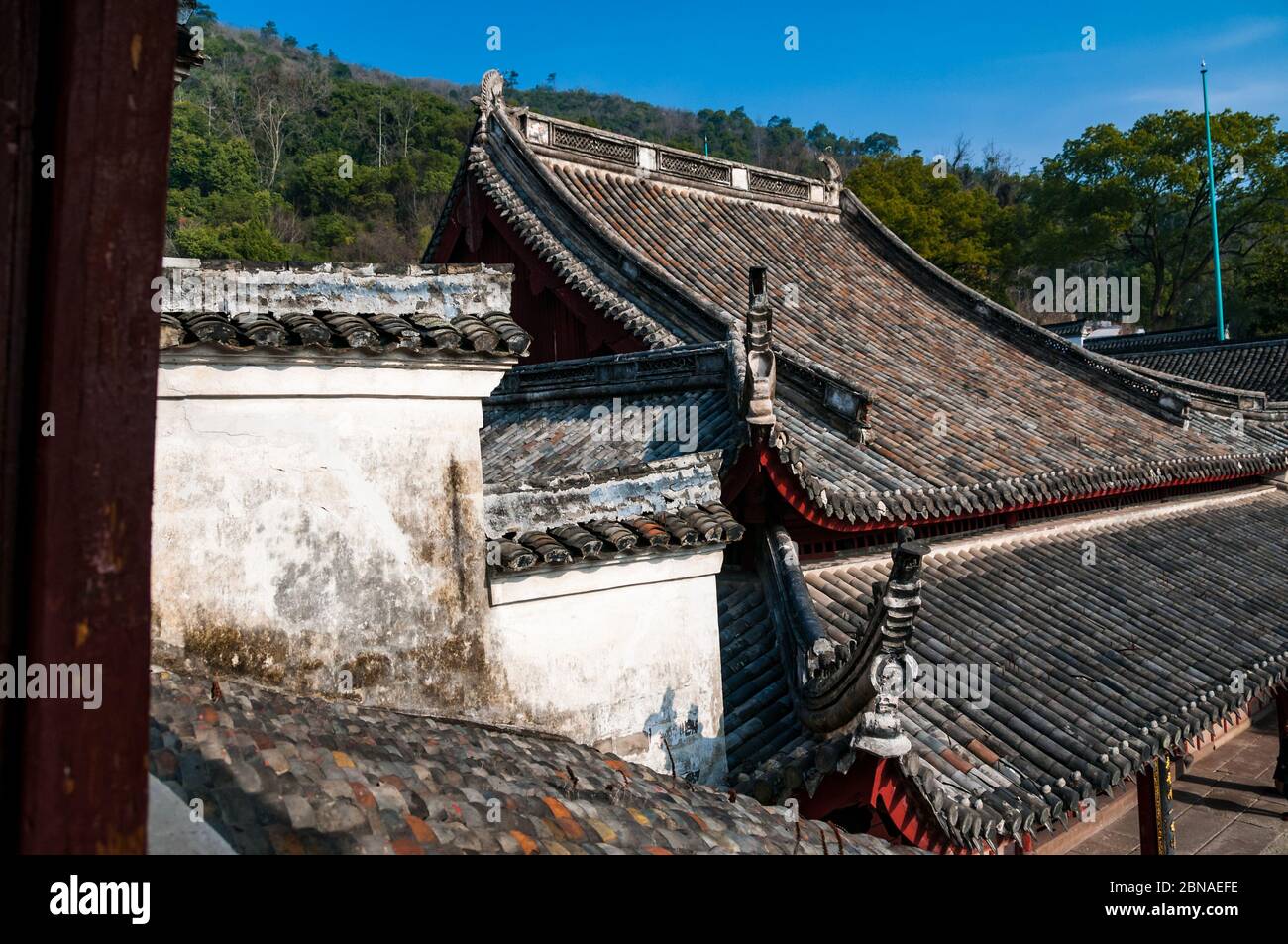 Baoguo Tempel Ningbo beherbergt das zweite älteste Holzkonstruktion im Süden von China Stockfoto