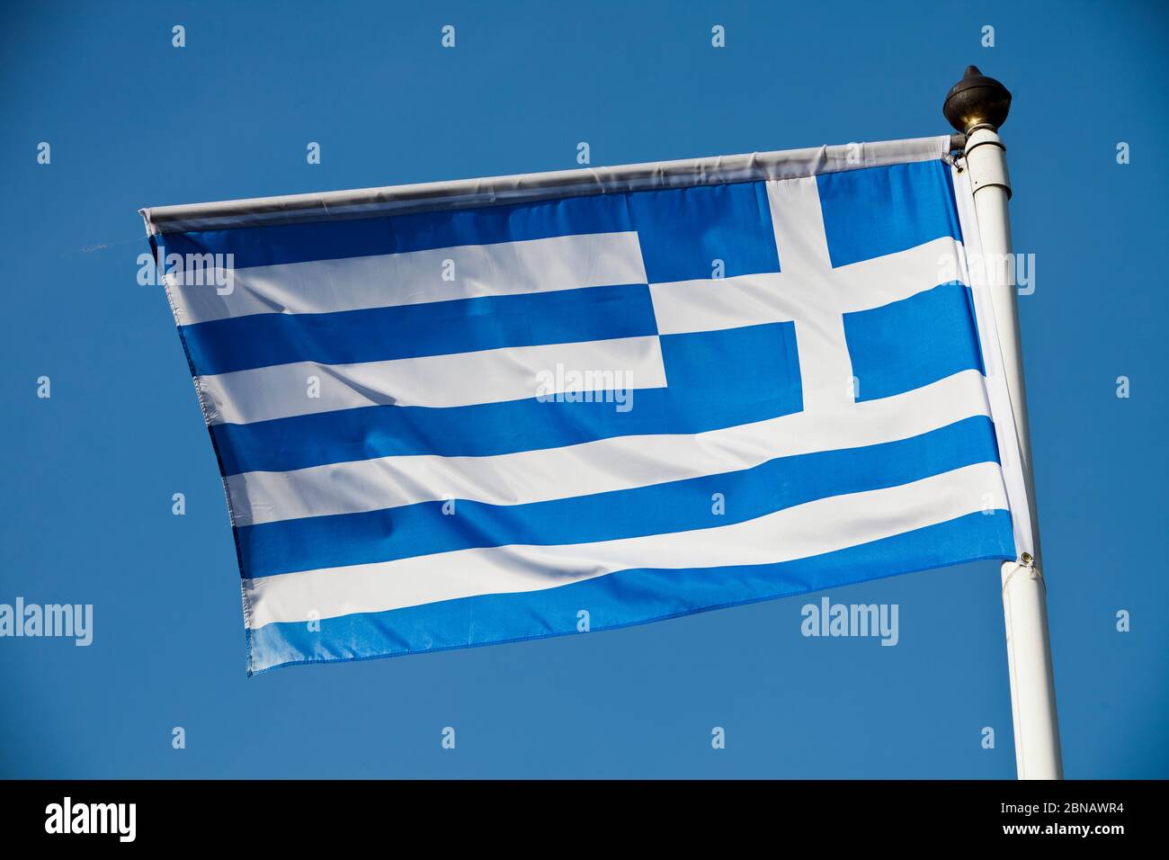 Griechische Flagge. (CTK Photo/Martin Sterba) Stockfoto