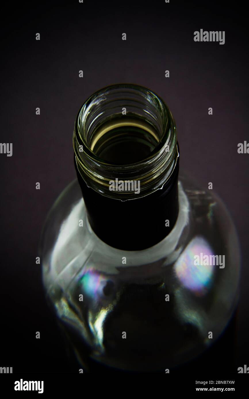 Schraubverschluss Wein Flasche Stockfoto