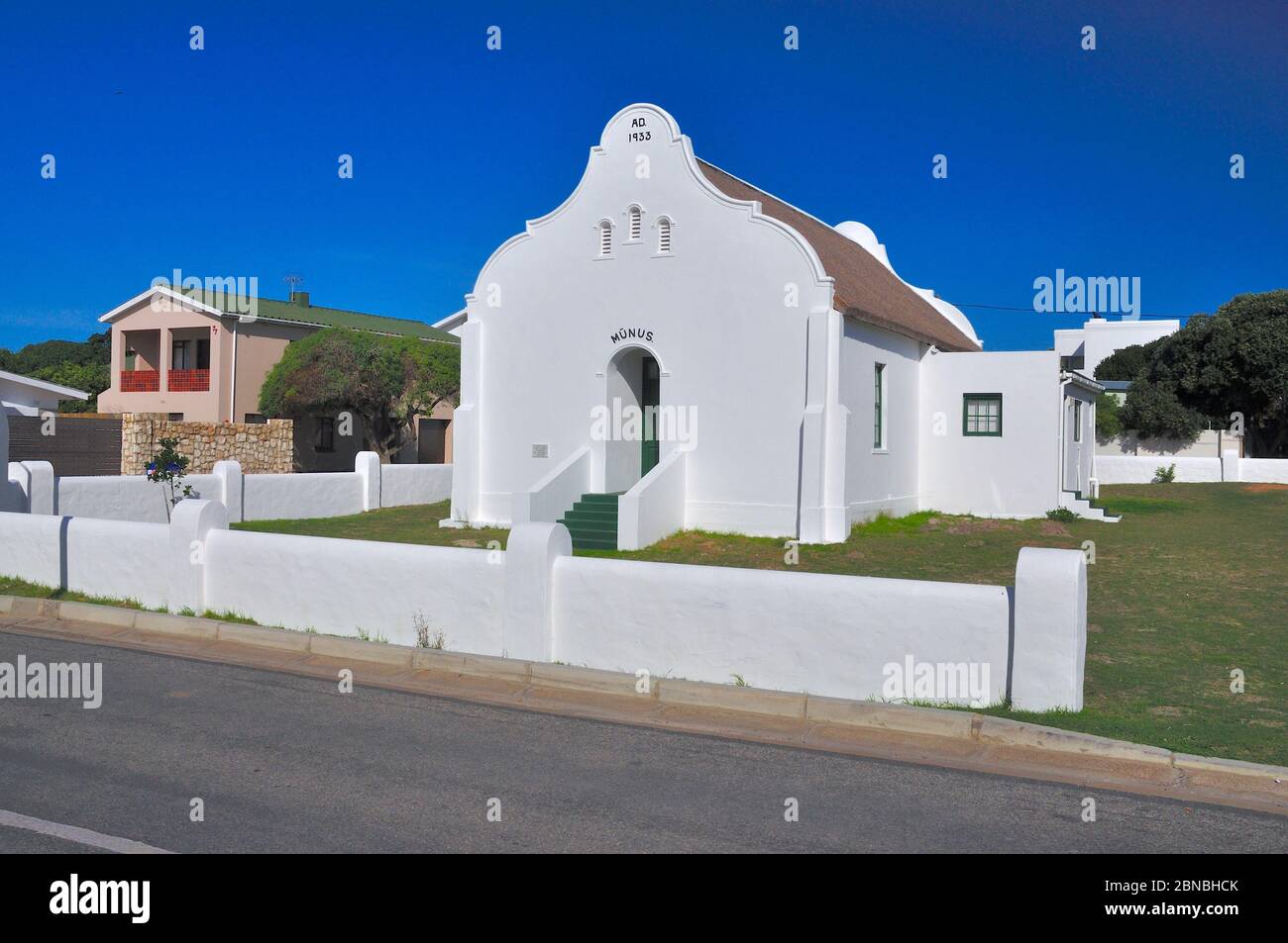 Munus Niederländisch reformierte Kirche in Arniston Stockfoto