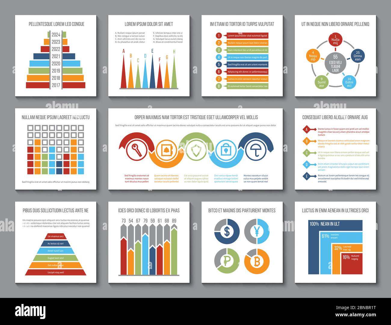 Datengrafiken. Analyse-Balken- und Budgetdiagramm, Visualisierungsdiagramme und Statistikhistogramm. Präsentation Infografik Vektor Vorlage. Diagramm- und Diagramminformationen, Darstellung statistischer Diagrammdaten Stock Vektor