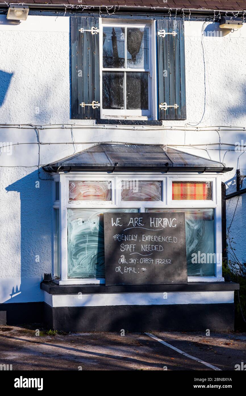 The Change of Horses, ein Pub im Zentrum von Farnborough, in der Nähe von Bromley, London, Großbritannien. Wird renoviert Stockfoto