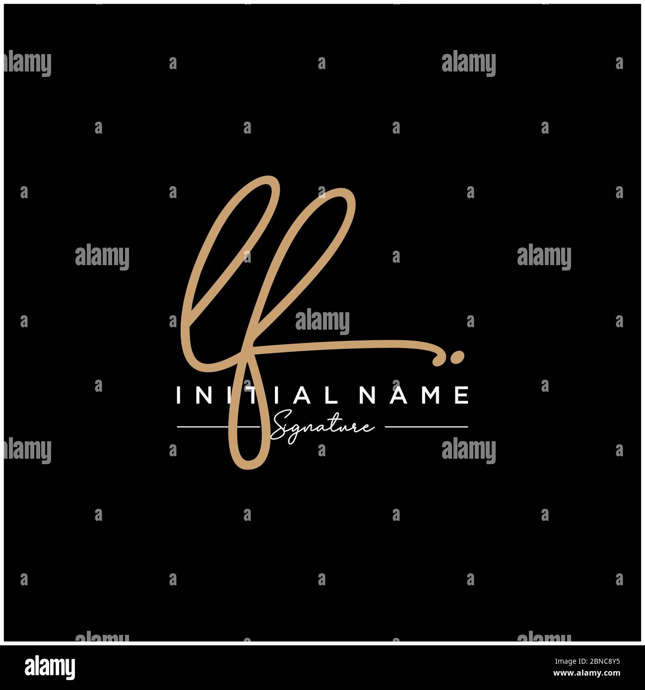 Lf buchstabenlogo kaufen Alamy