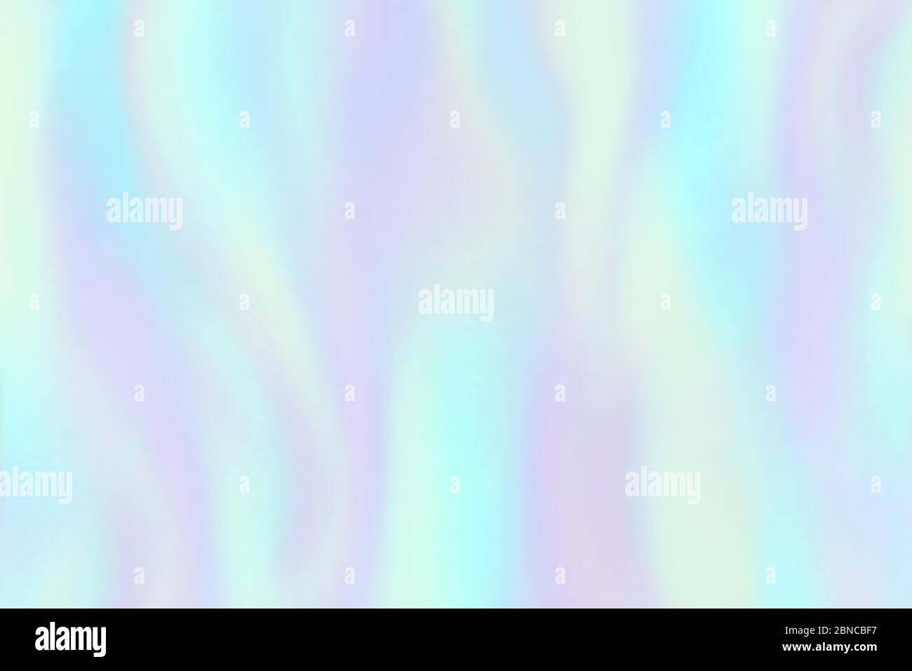 Struktur aus Regenbogenfolie. Irisierendes Hologramm, schöne Holographie bunte trendige Mode Vektor Hintergrund. Illustration des Regenbogen Hologramm, Holografie Muster verschwommen Stock Vektor