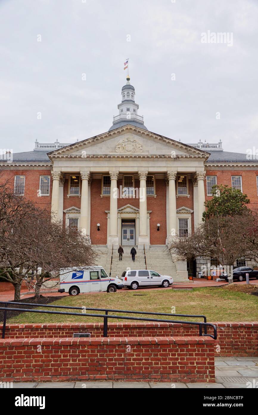 Annapolis USA - 17. März 2015 - Downtown Annapolis in Maryland USA Stockfoto