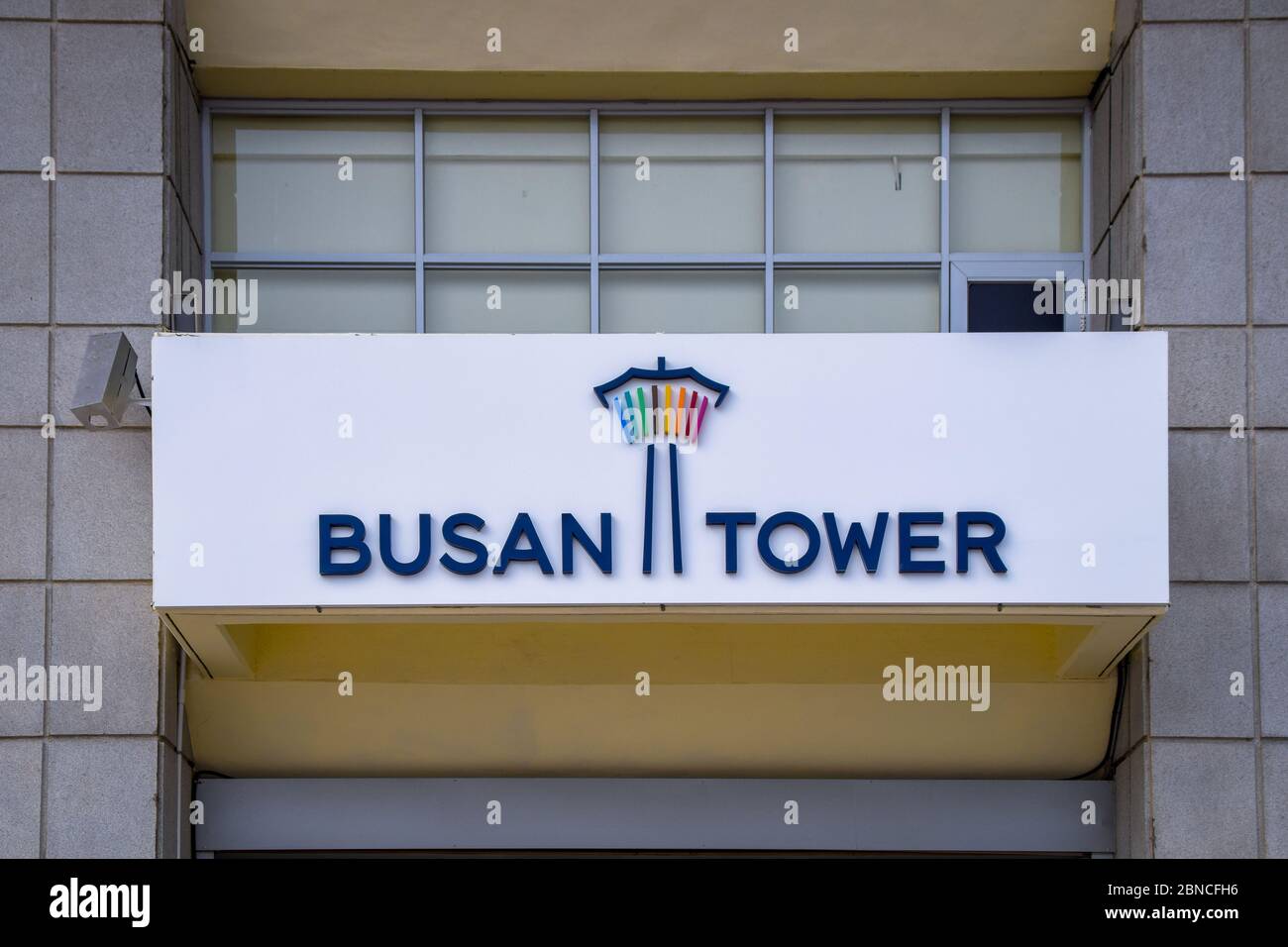 Busan,Südkorea 1/18/2020 Busan Yongdusan Park Busan Tower Stockfoto