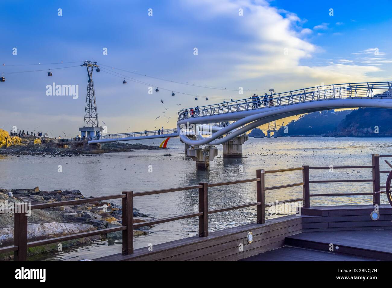 Busan, Südkorea 18/2020 Busan Songdo Skywalk Stockfoto