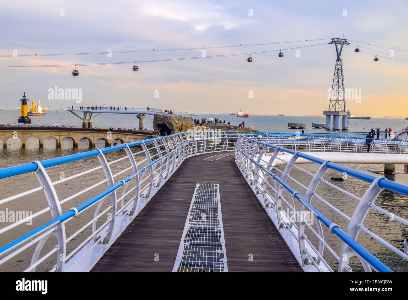 Busan, Südkorea 18/2020 Busan Songdo Skywalk Stockfoto