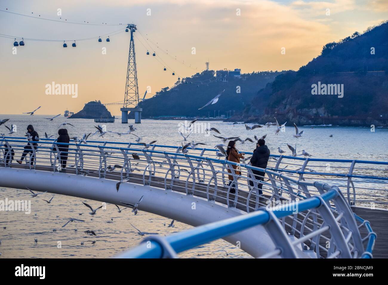 Busan, Südkorea 18/2020 Busan Songdo Skywalk Stockfoto