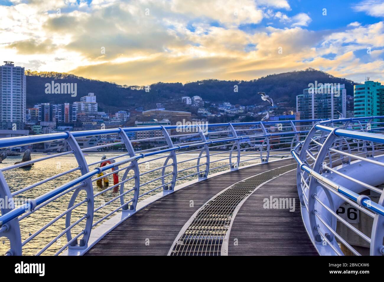 Busan, Südkorea 18/2020 Busan Songdo Skywalk Stockfoto