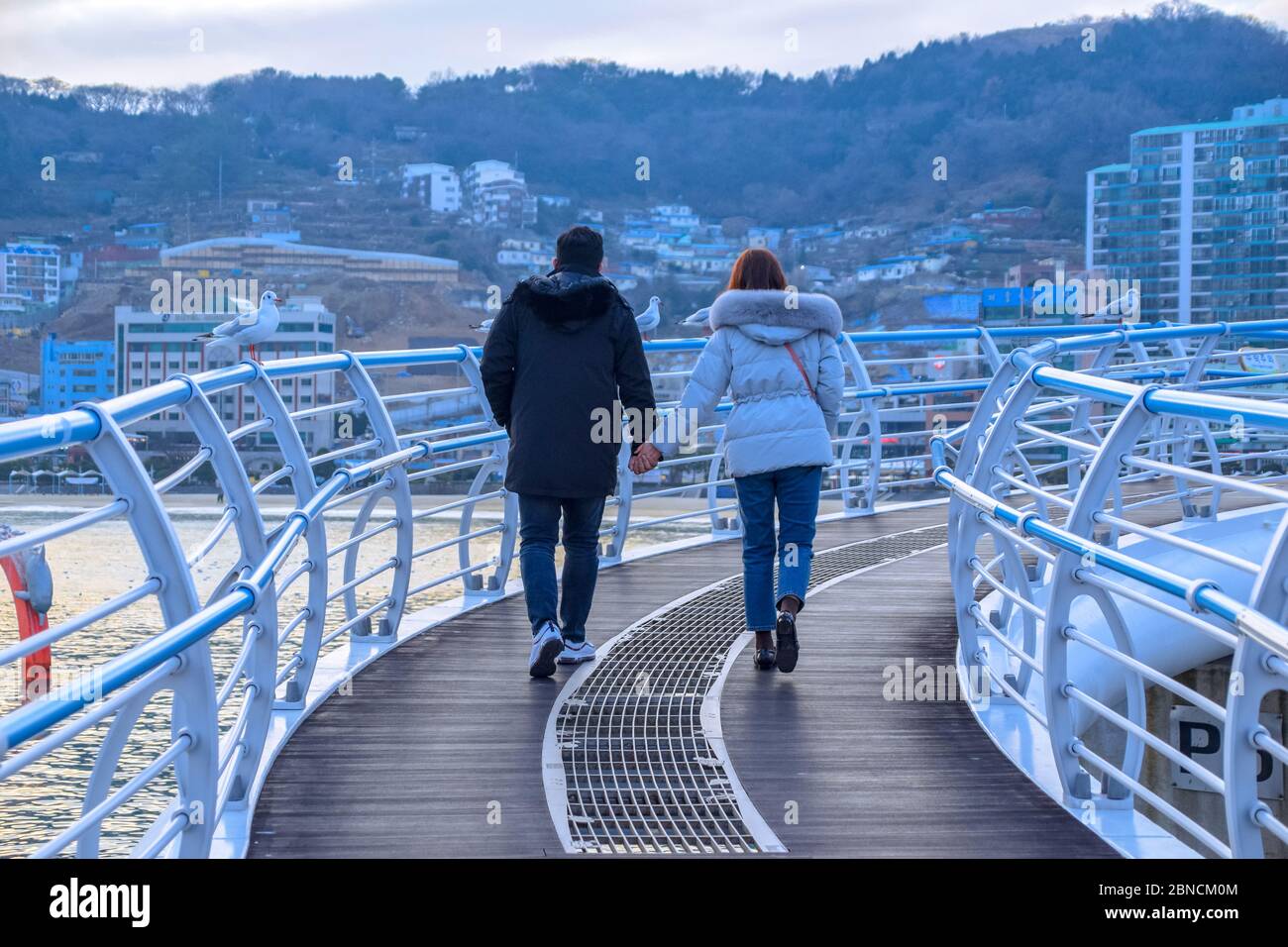Busan, Südkorea 18/2020 Busan Songdo Skywalk Stockfoto