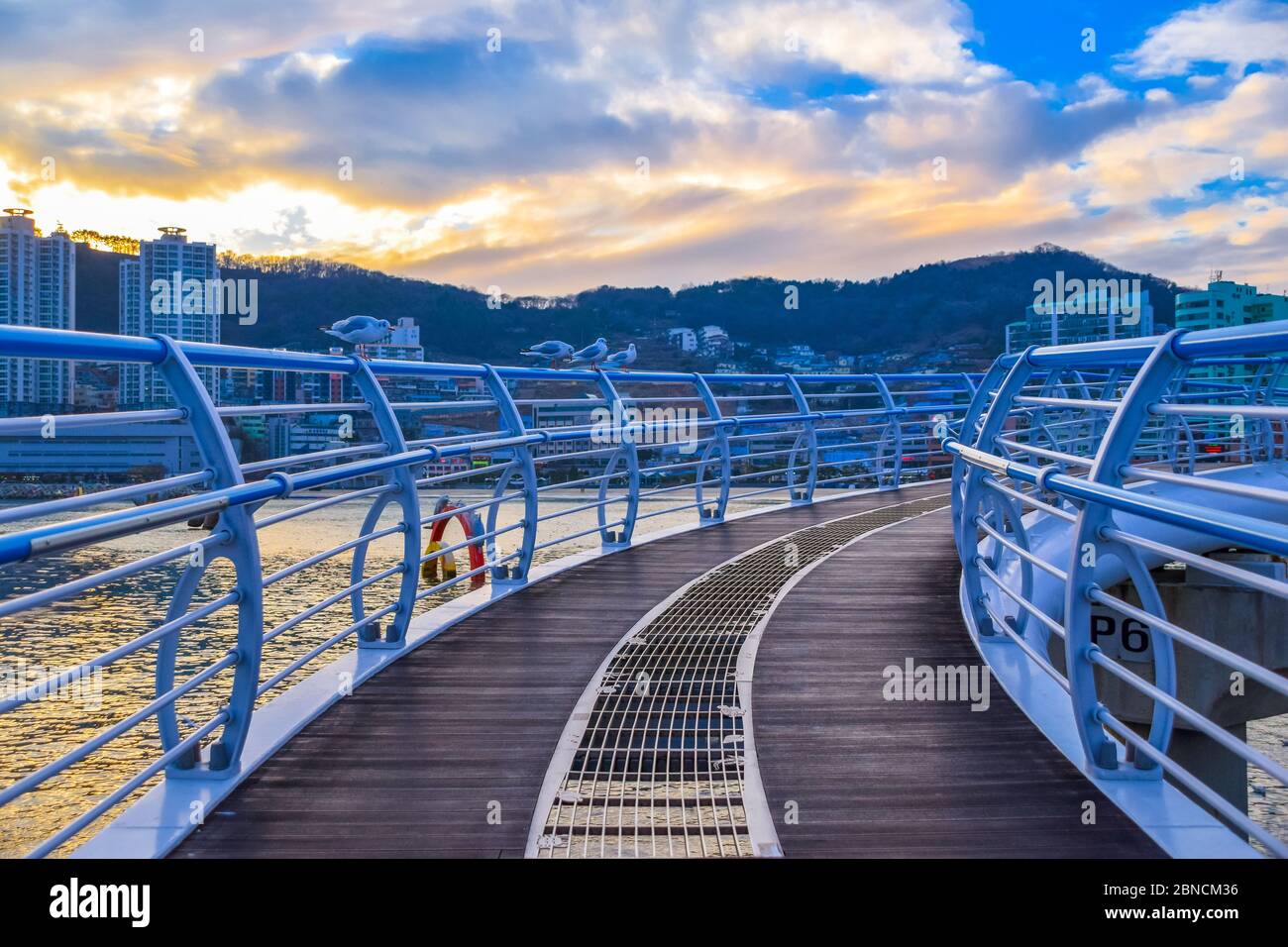 Busan, Südkorea 18/2020 Busan Songdo Skywalk Stockfoto