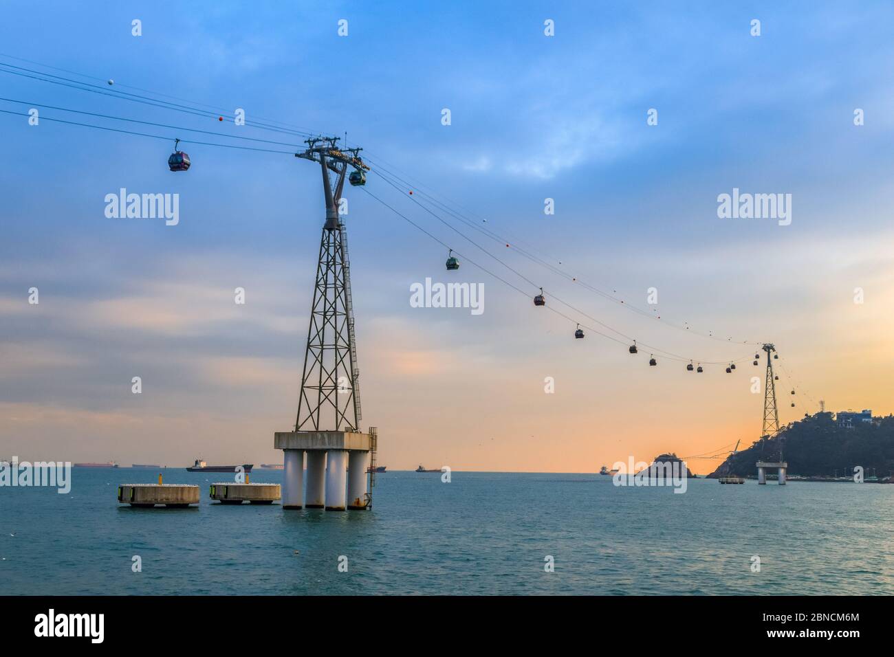 Busan, Südkorea 18/2020 Busan Songdo Skywalk Stockfoto