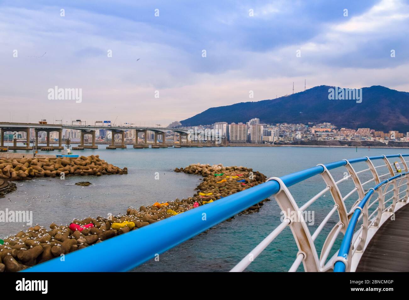 Busan, Südkorea 18/2020 Busan Songdo Skywalk Stockfoto