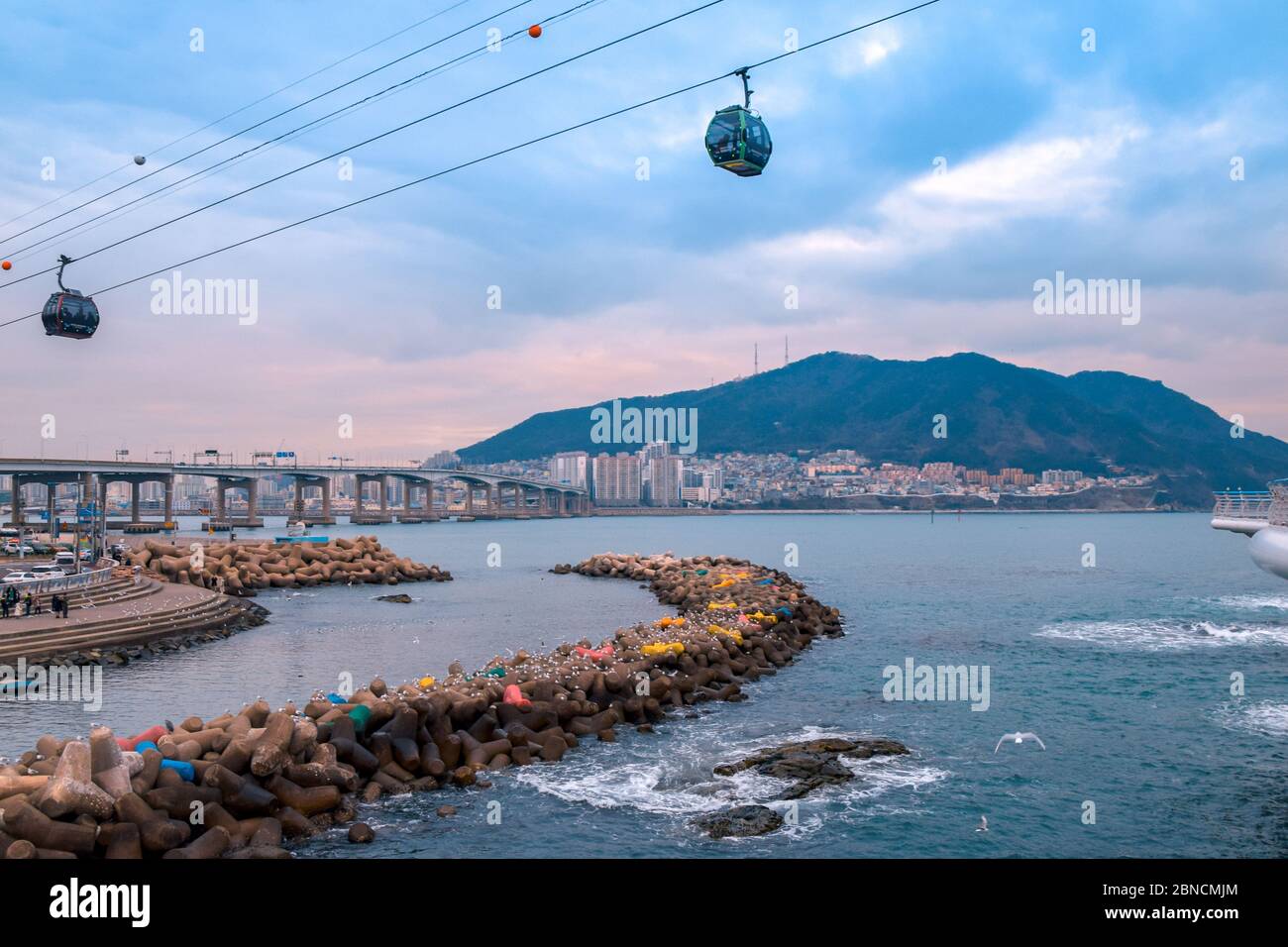 Busan, Südkorea 18/2020 Busan Songdo Skywalk Stockfoto