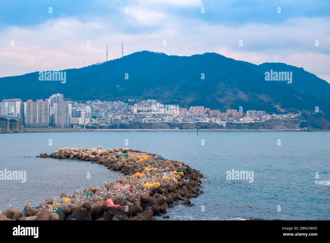 Busan, Südkorea 18/2020 Busan Songdo Skywalk Stockfoto