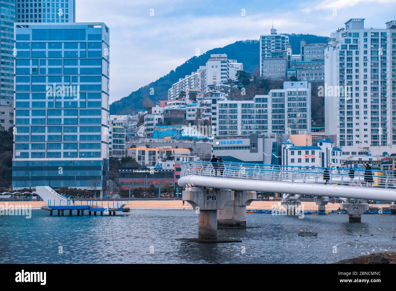 Busan, Südkorea 18/2020 Busan Songdo Skywalk Stockfoto