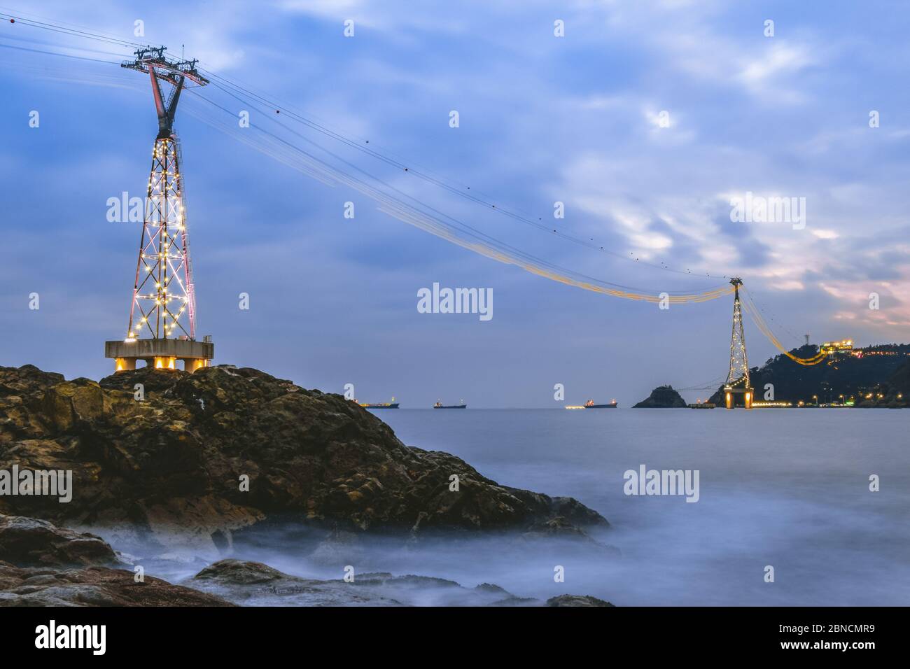 Busan, Südkorea 18/2020 Busan Songdo Skywalk Stockfoto
