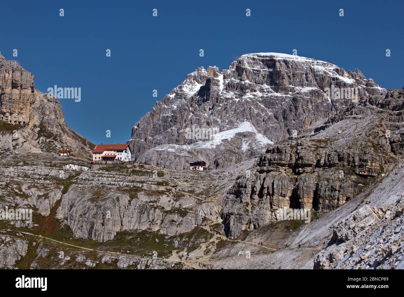 Sextner Dolomiten Stockfoto
