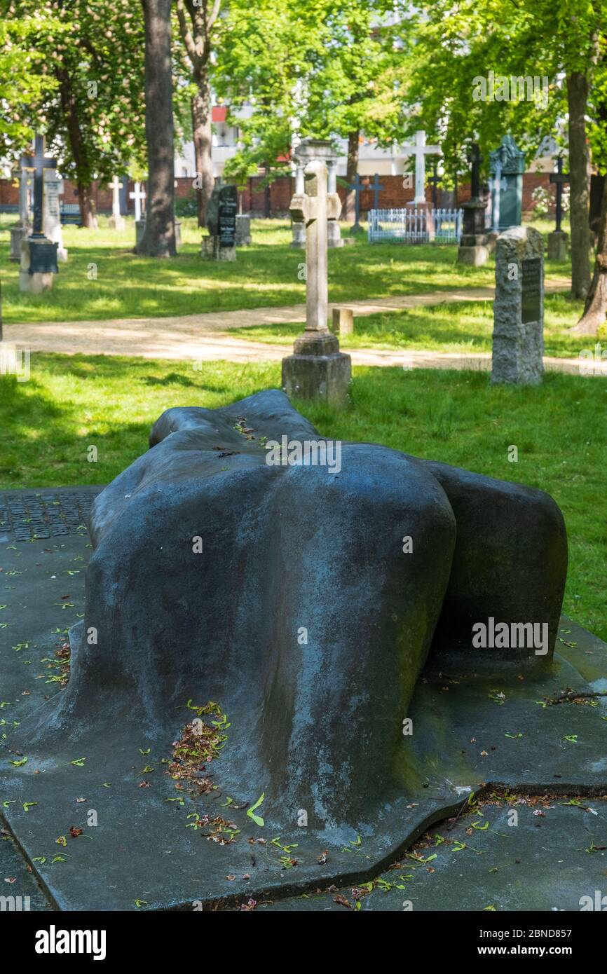 Denkmal für Deutsche und Nichtdeutsche, die in der Schlacht von Berlin gestorben sind, Alter Garnisonsfriedhof, Berlin Stockfoto