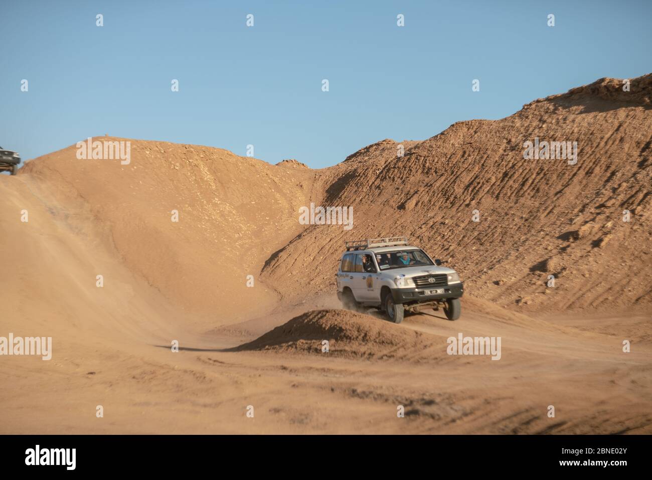 Willkommen in der tunesischen Wüste Stockfoto