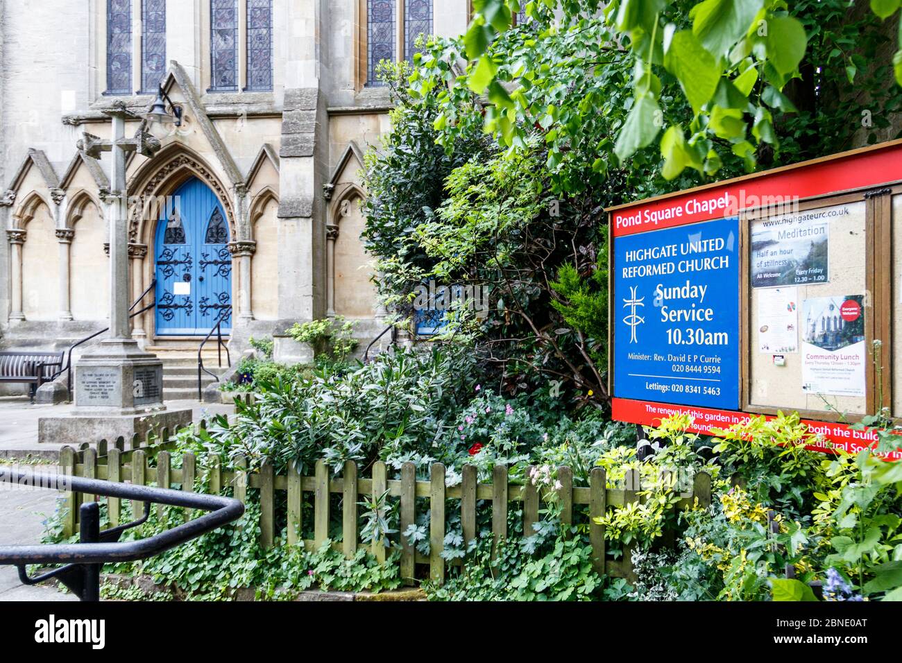 Highgate United Reformed Church in Highgate Village, London, Großbritannien Stockfoto