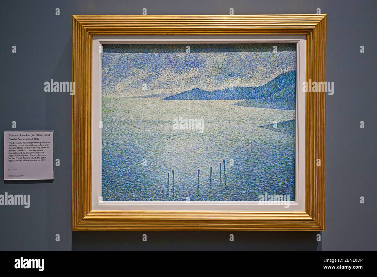 Coastal Scene, (1892-1893) des Künstlers Théo van Rysselberghe Stockfoto