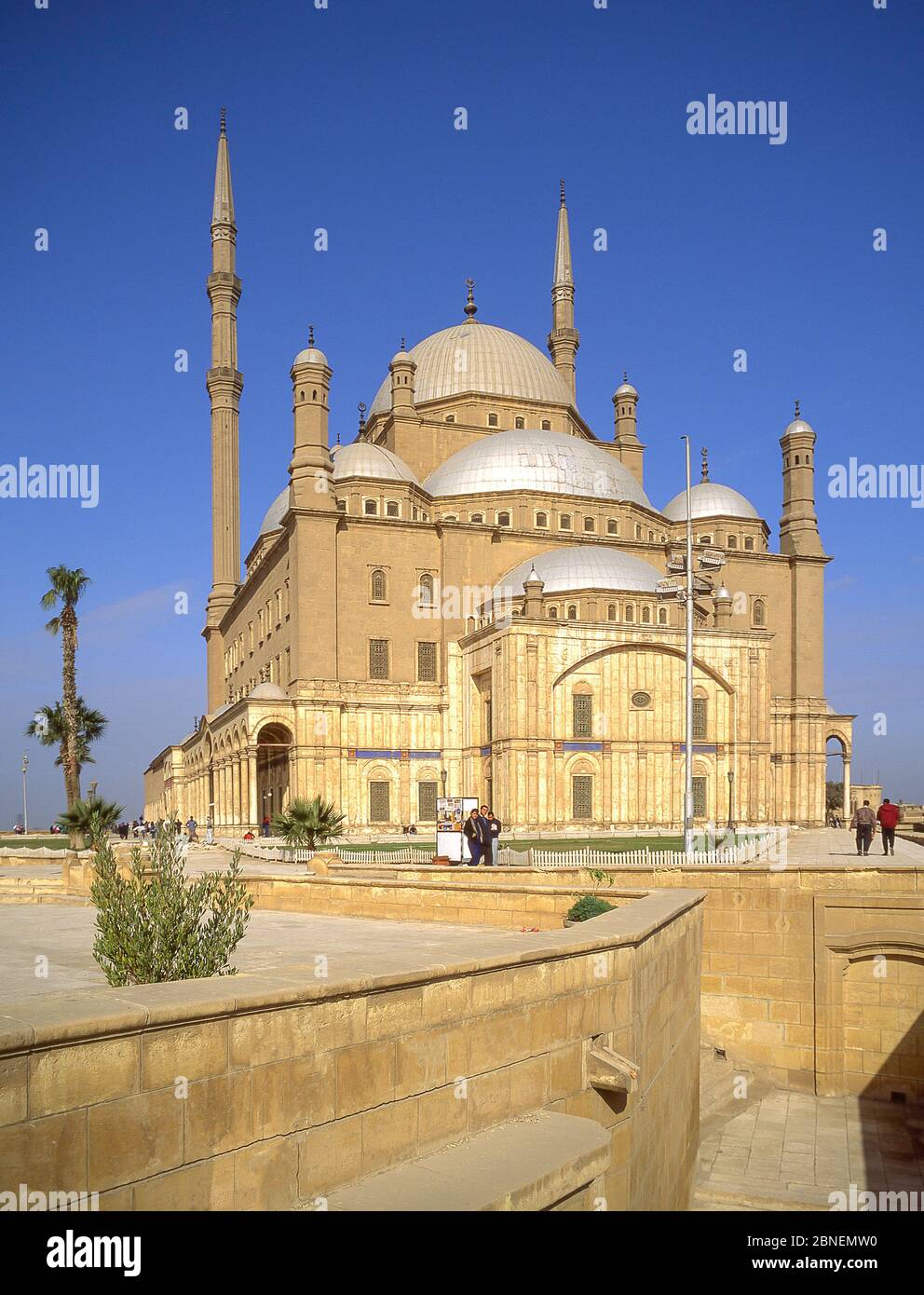 Die Moschee von Mohammad Ali auf dem Gipfel der Zitadelle von Kairo, Mokattam Hill, Kairo, Republik Ägypten Stockfoto