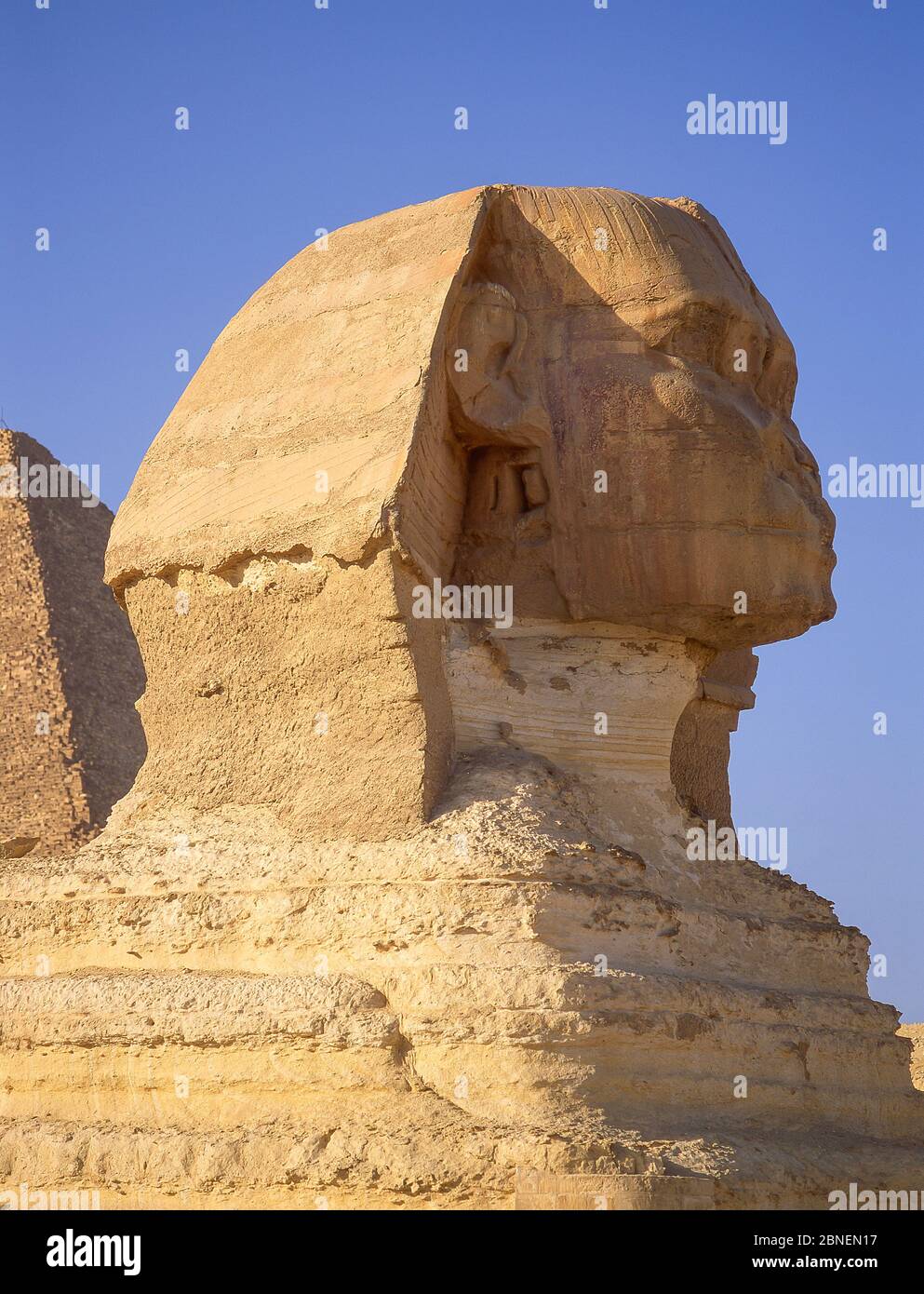 Die große Sphinx von Gizeh, Gizeh, Gizeh Regierung, Republik Ägypten Stockfoto