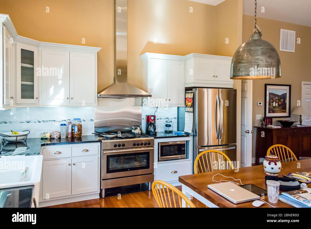 Blairsville, GA - Wohnen auf dem Land, Interieur, Küche Stockfoto