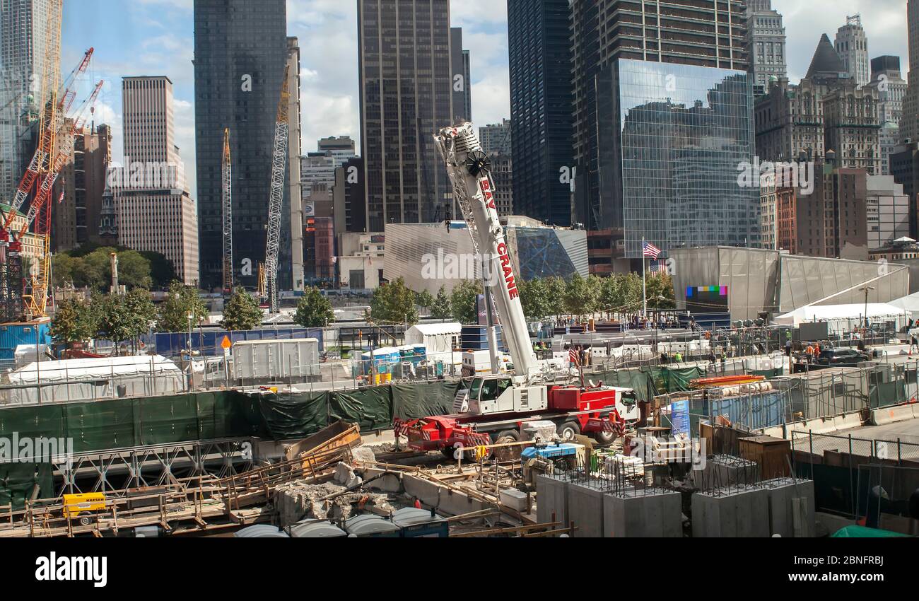 Baustelle One World Trade Center, New York Stockfoto