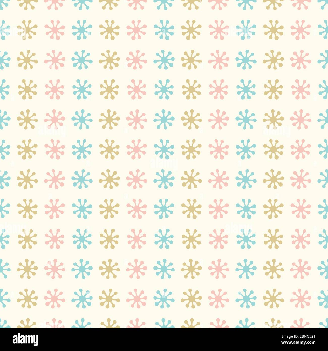 Abstrakter Sternenmuster Hintergrund. Vektor nahtlose Wiederholung Design von stilisierten Sternen in Pastellfarben. Stock Vektor