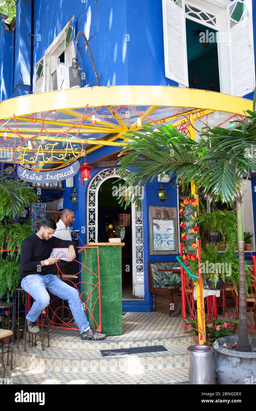 Zaza Restaurant in Ipanema , Rio de Janeiro - Brasilien Stockfoto