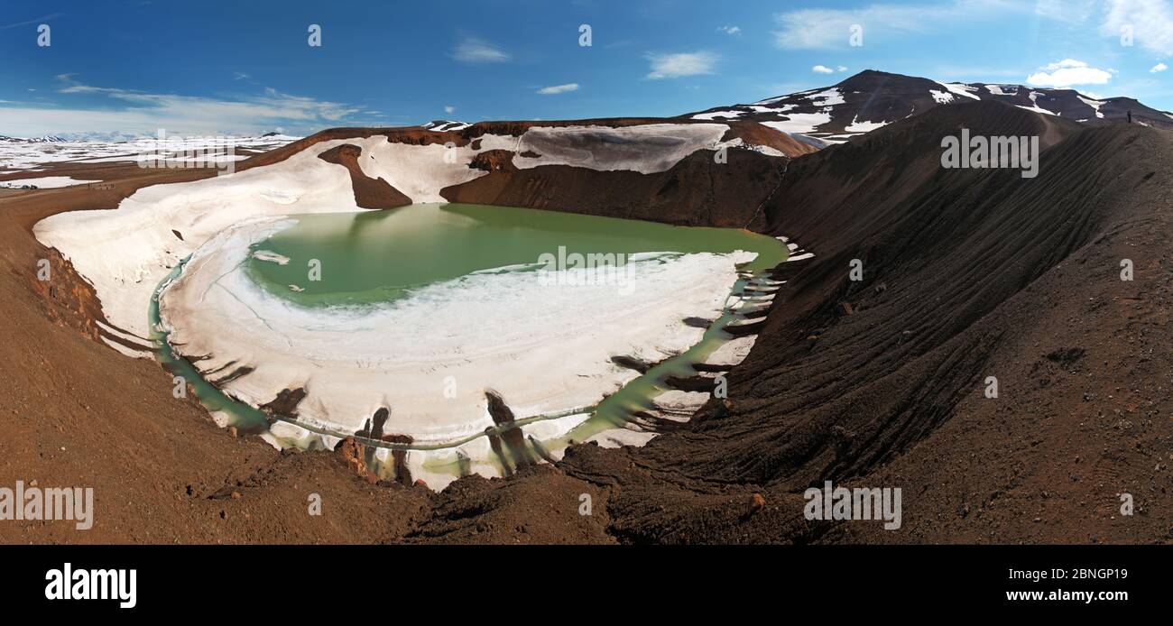 Vulkan Krafla, Island Stockfoto