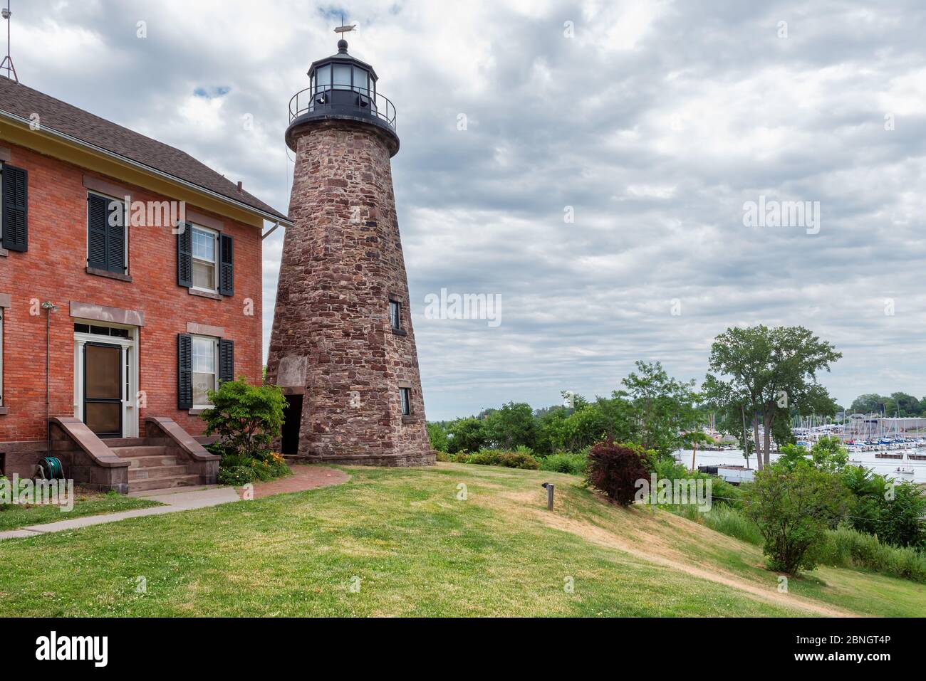 Charlotte Genesee Lighthouse Stockfoto