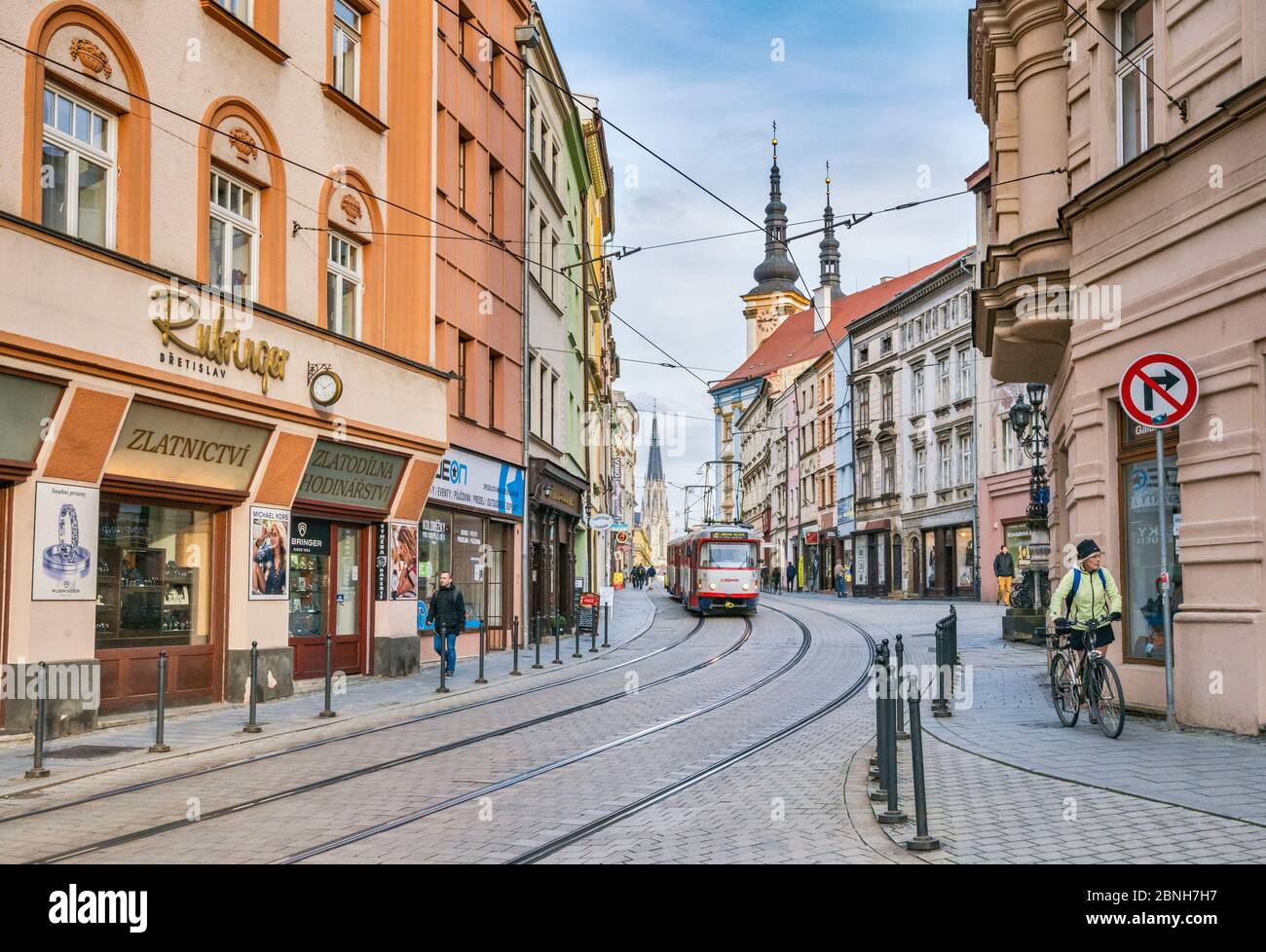 Ulice Denisova In Olomouc Mahren Tschechische Republik Mitteleuropa Stockfotografie Alamy