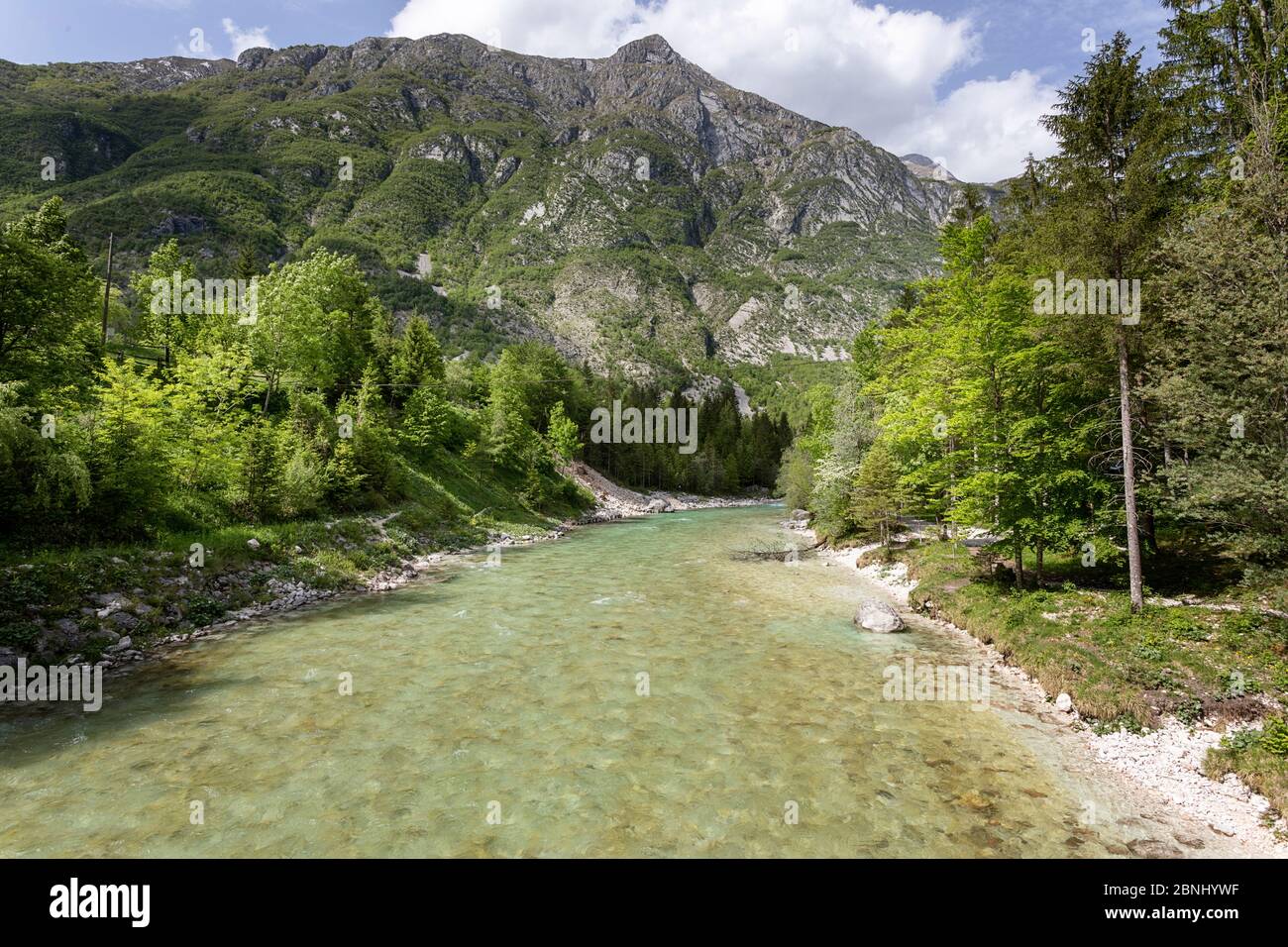 Soca Fluss Soca-Tal, Slowenien, Europa Stockfoto