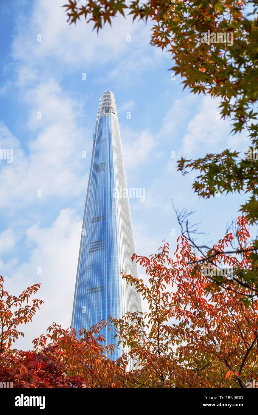 Lotte World Tower, Seoul, Südkorea, Asien Stockfoto