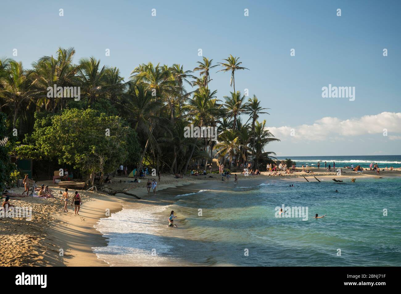 Tayrona Nationalpark, Magdalena Department, Karibik, Kolumbien, Südamerika Stockfoto