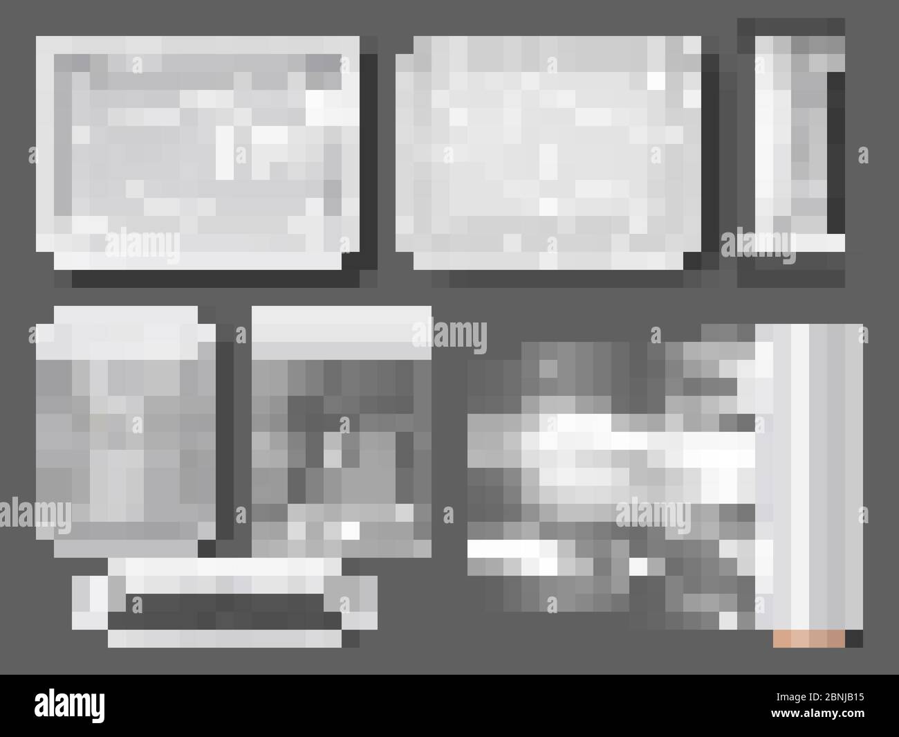 Transparente Lebensmittelverpackungen aus Polyethylen Stock Vektor