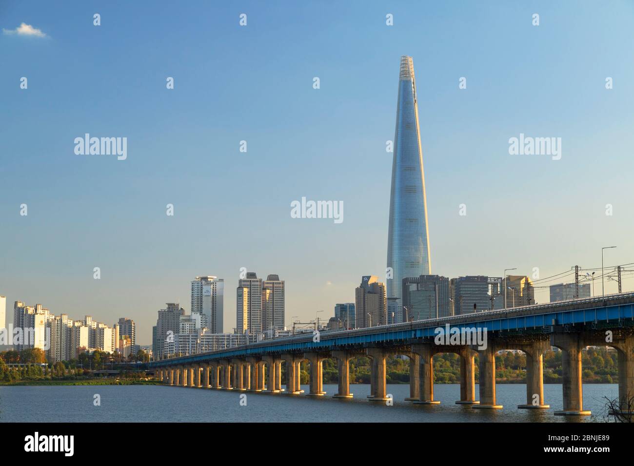 Lotte World Tower, Seoul, Südkorea, Asien Stockfoto